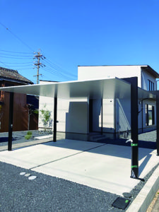 東浦町新築の施工事例 駐車場土間コンクリート打設とおすすめカーポート